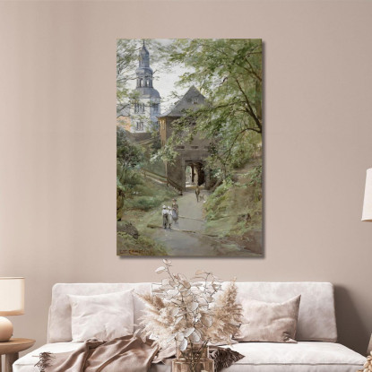 Augustiner Bräu E Monastero Mülln Edward Theodore Compton etc10 quadro stampato su tela