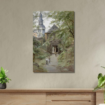 Augustiner Bräu E Monastero Mülln Edward Theodore Compton etc10 quadro stampato su tela