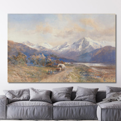 Vista Sull’Ortles Da San Valentino Edward Theodore Compton etc11 quadro stampato su tela