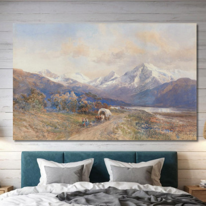 Vista Sull’Ortles Da San Valentino Edward Theodore Compton etc11 quadro stampato su tela