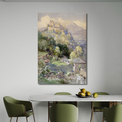 Vista Sulla Fortezza Di Hohensalzburg Edward Theodore Compton etc12 quadro stampato su tela