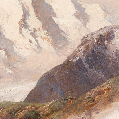 Vista Sul Versante Nord Del Grossglockner Edward Theodore Compton etc13 quadro stampato su tela