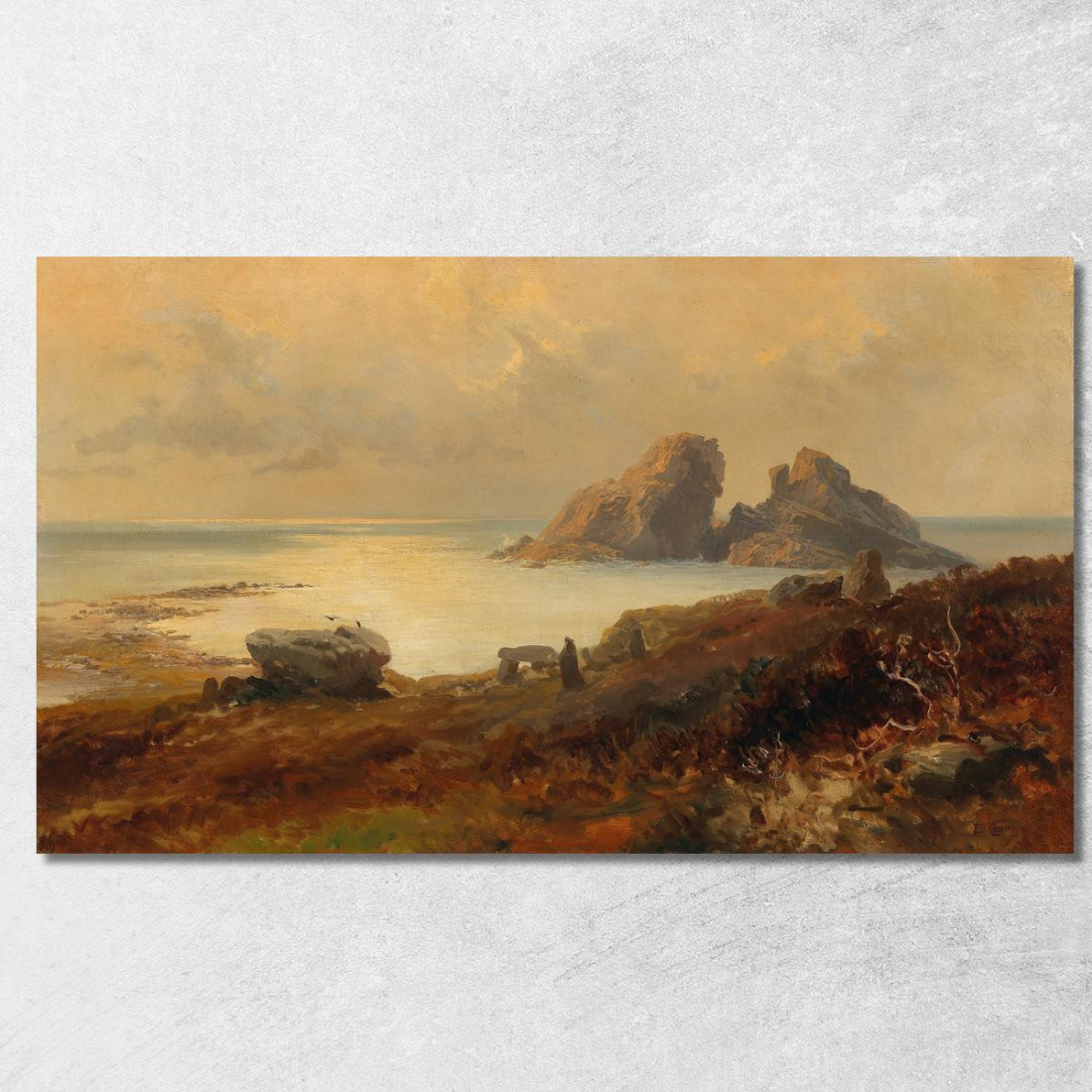 Paesaggio Costiero Edward Theodore Compton etc16 quadro stampato su tela