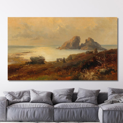 Paesaggio Costiero Edward Theodore Compton etc16 quadro stampato su tela