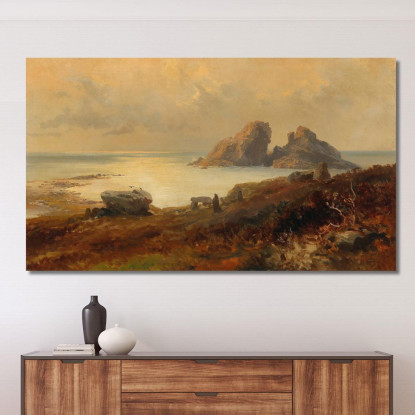 Paesaggio Costiero Edward Theodore Compton etc16 quadro stampato su tela