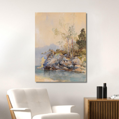 Eibsee Edward Theodore Compton etc24 quadro stampato su tela