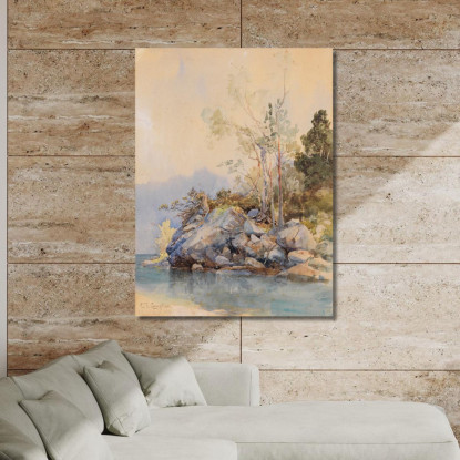 Eibsee Edward Theodore Compton etc24 quadro stampato su tela