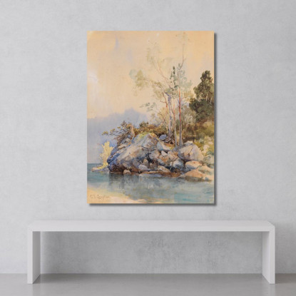 Eibsee Edward Theodore Compton etc24 quadro stampato su tela