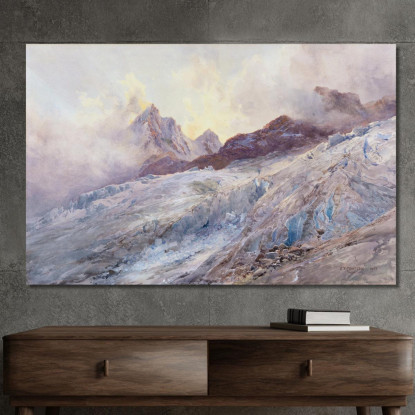 Finsteraarhorn Edward Theodore Compton etc27 quadro stampato su tela