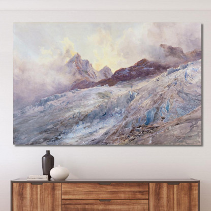 Finsteraarhorn Edward Theodore Compton etc27 quadro stampato su tela