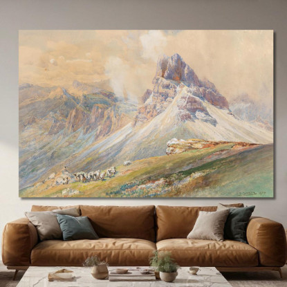 Dalle Dolomiti Edward Theodore Compton etc28 quadro stampato su tela