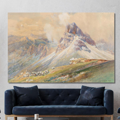 Dalle Dolomiti Edward Theodore Compton etc28 quadro stampato su tela
