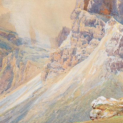 Dalle Dolomiti Edward Theodore Compton etc28 quadro stampato su tela