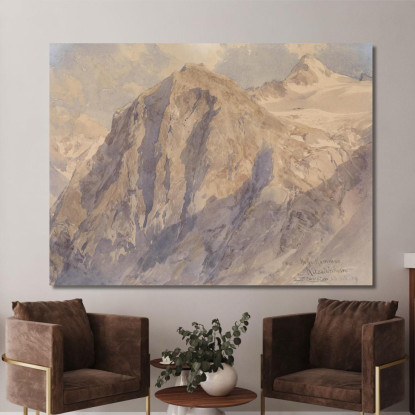 Hohe Kammer Kitzsteinhorn Edward Theodore Compton etc34 quadro stampato su tela