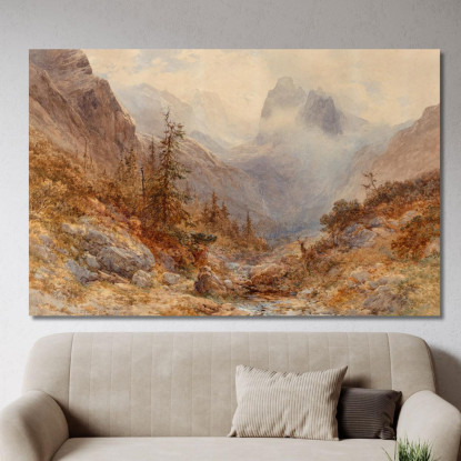 Höllental Baviera Edward Theodore Compton etc37 quadro stampato su tela