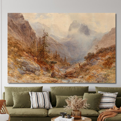 Höllental Baviera Edward Theodore Compton etc37 quadro stampato su tela