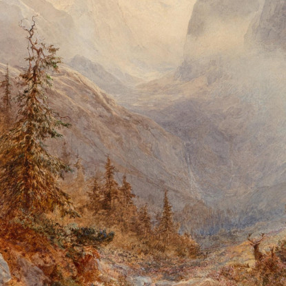 Höllental Baviera Edward Theodore Compton etc37 quadro stampato su tela