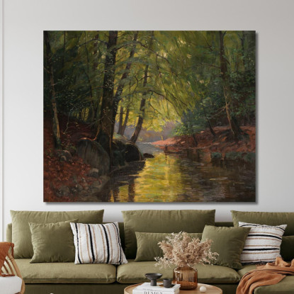 Gita In Barca Nello Spreewald Edward Theodore Compton etc40 quadro stampato su tela