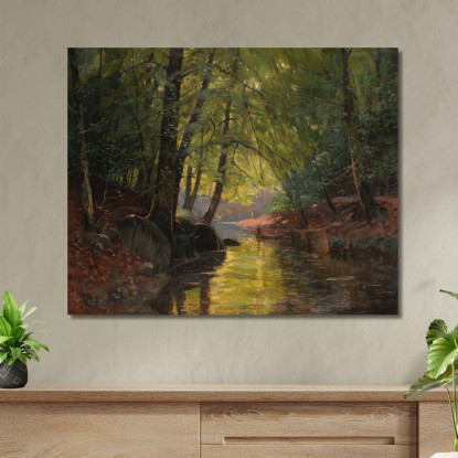 Gita In Barca Nello Spreewald Edward Theodore Compton etc40 quadro stampato su tela