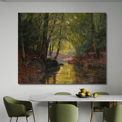 Gita In Barca Nello Spreewald Edward Theodore Compton etc40 quadro stampato su tela