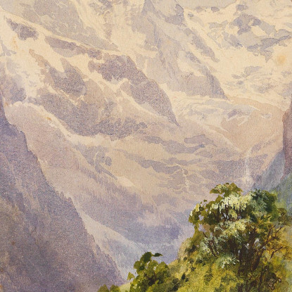 Lauterbrunnen Svizzera Edward Theodore Compton etc43 quadro stampato su tela