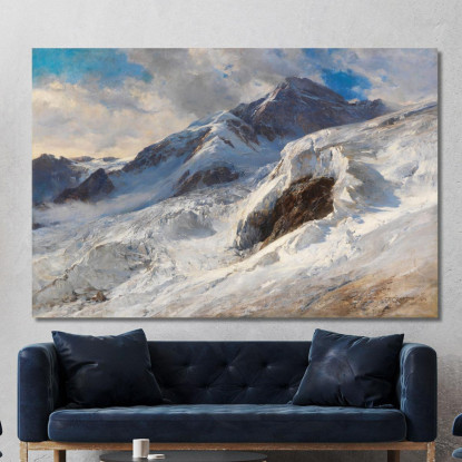 Lyskamm Monte Rosa Edward Theodore Compton etc45 quadro stampato su tela