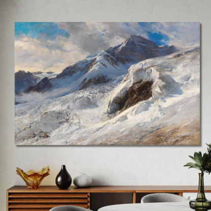 Lyskamm Monte Rosa Edward Theodore Compton etc45 quadro stampato su tela