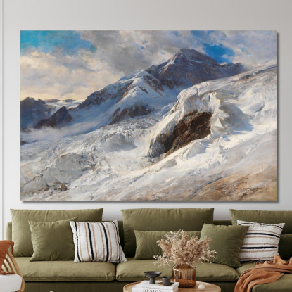 Lyskamm Monte Rosa Edward Theodore Compton etc45 quadro stampato su tela