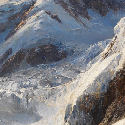 Lyskamm Monte Rosa Edward Theodore Compton etc45 quadro stampato su tela