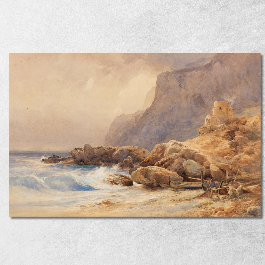 Marina Piccola Capri Edward Theodore Compton etc46 quadro stampato su tela