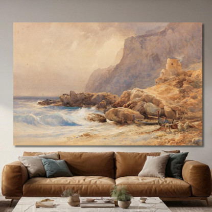 Marina Piccola Capri Edward Theodore Compton etc46 quadro stampato su tela