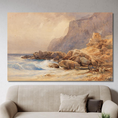 Marina Piccola Capri Edward Theodore Compton etc46 quadro stampato su tela