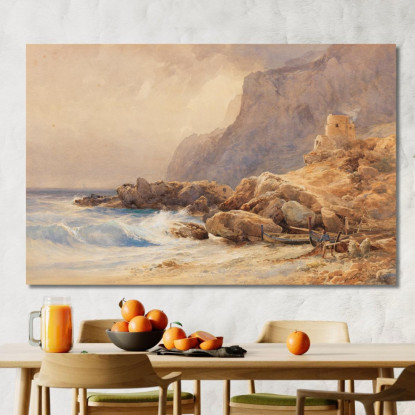 Marina Piccola Capri Edward Theodore Compton etc46 quadro stampato su tela