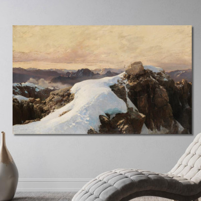 Mattino Sulle Vette Edward Theodore Compton etc48 quadro stampato su tela