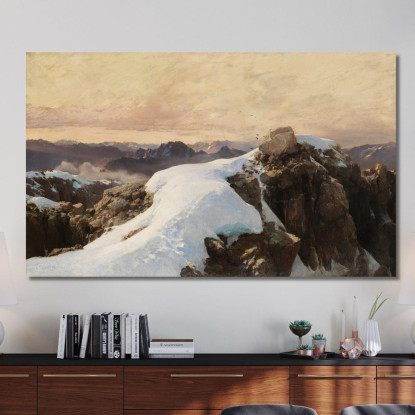 Mattino Sulle Vette Edward Theodore Compton etc48 quadro stampato su tela