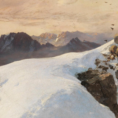 Mattino Sulle Vette Edward Theodore Compton etc48 quadro stampato su tela