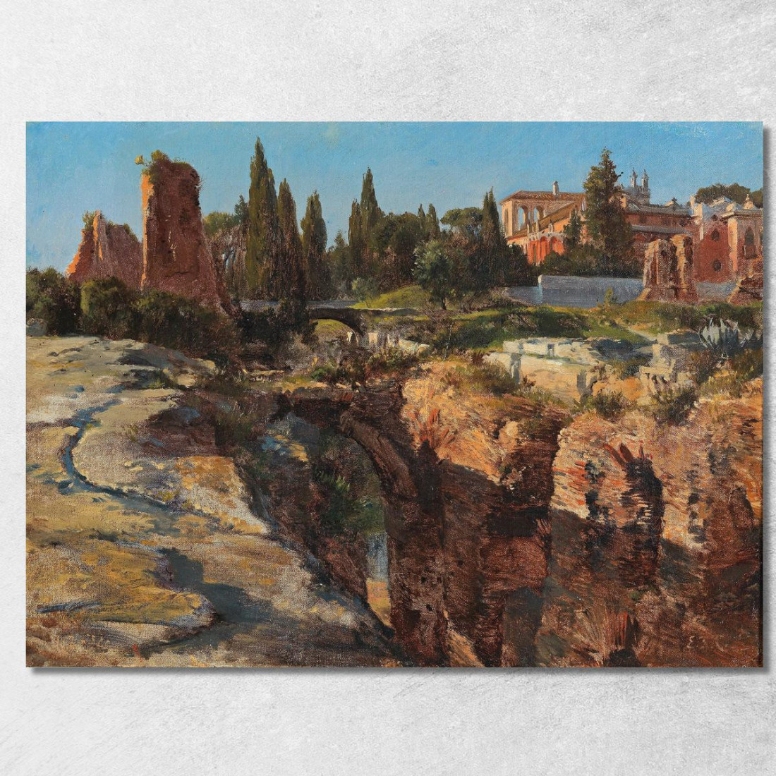 Palatino A Roma Edward Theodore Compton etc49 quadro stampato su tela