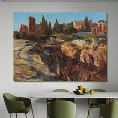 Palatino A Roma Edward Theodore Compton etc49 quadro stampato su tela