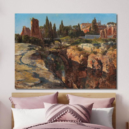 Palatino A Roma Edward Theodore Compton etc49 quadro stampato su tela