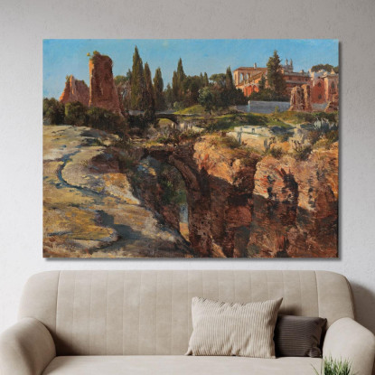 Palatino A Roma Edward Theodore Compton etc49 quadro stampato su tela