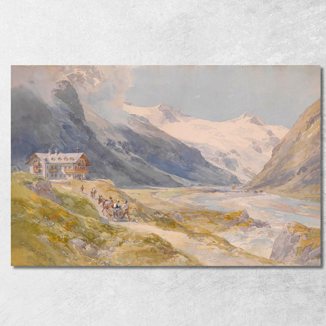 Pasterze Edward Theodore Compton etc50 quadro stampato su tela