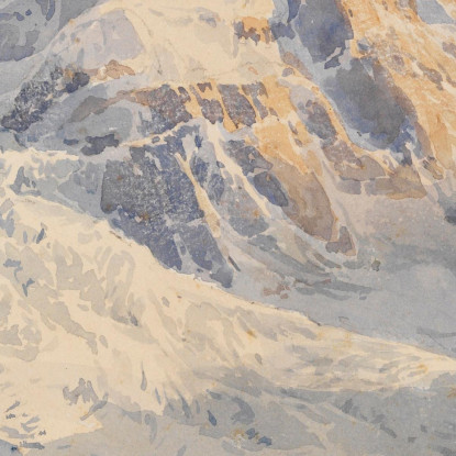 Piz Roseg Ghiacciaio Tschierva Edward Theodore Compton etc51 quadro stampato su tela