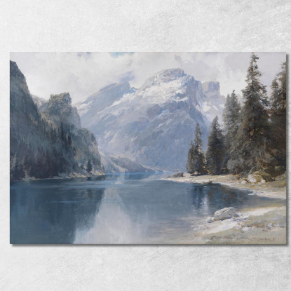 Lago Di Braies Edward Theodore Compton etc52 quadro stampato su tela