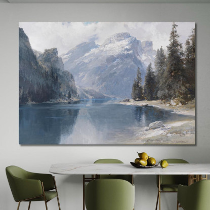 Lago Di Braies Edward Theodore Compton etc52 quadro stampato su tela