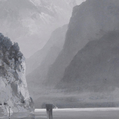 Lago Dei Quattro Cantoni Con La Cappella Di Tell E L’Uri Rotstock Edward Theodore Compton etc56 quadro stampato su tela