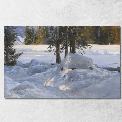 Sole Invernale Edward Theodore Compton etc58 quadro stampato su tela