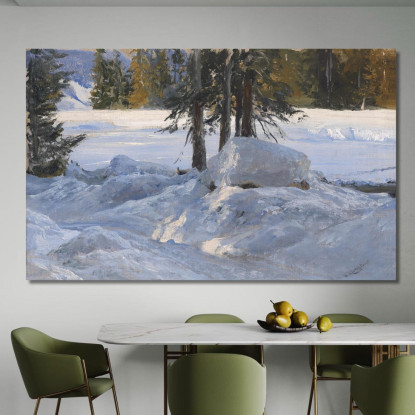 Sole Invernale Edward Theodore Compton etc58 quadro stampato su tela