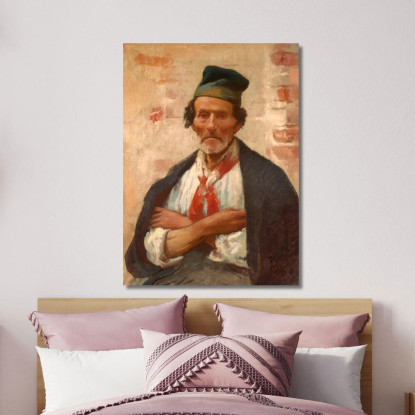 Pescatore Di Chioggia Frank Duveneck fdu1 quadro stampato su tela