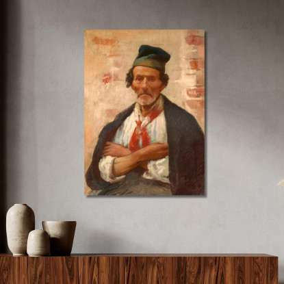 Pescatore Di Chioggia Frank Duveneck fdu1 quadro stampato su tela