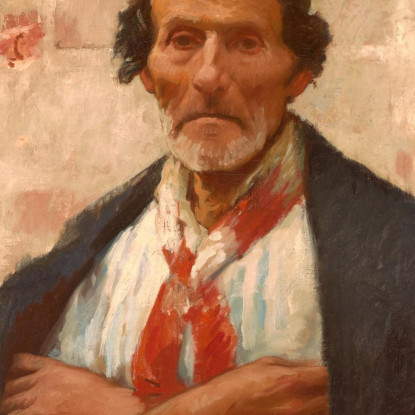 Pescatore Di Chioggia Frank Duveneck fdu1 quadro stampato su tela